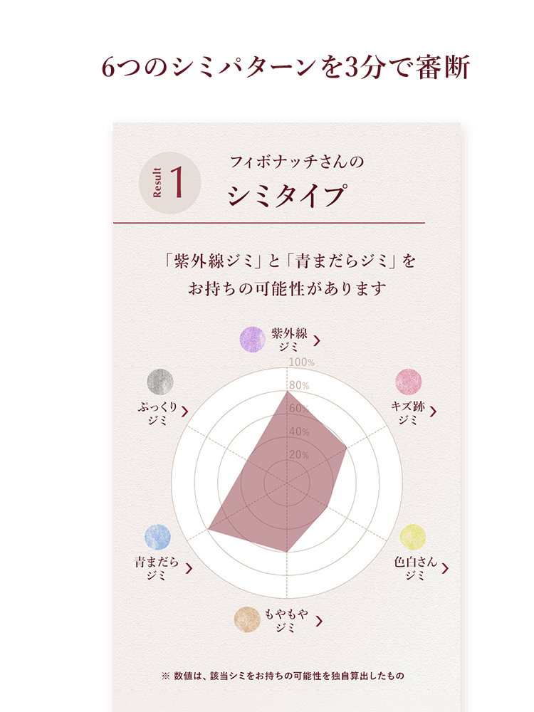 6つのシミパターンを3分で審断