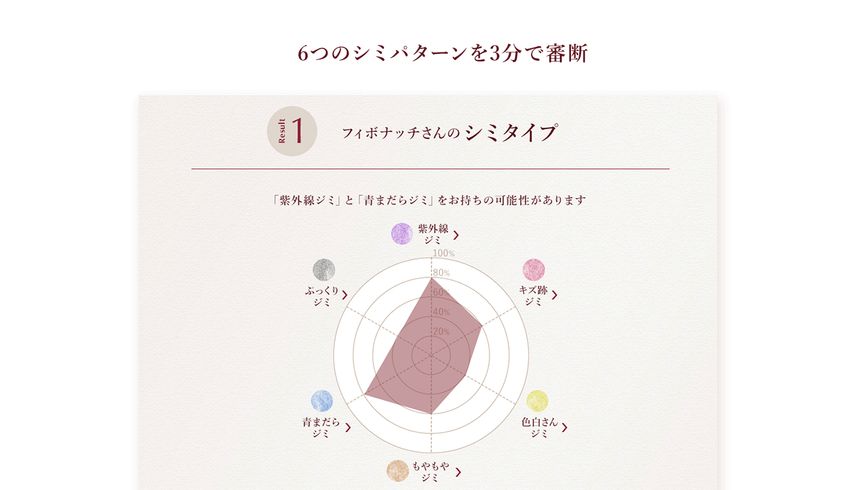 6つのシミパターンを3分で審断